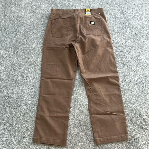 CAT Caterpillar men Utility Pant Work Flex Waistband utility Brown, 32x29, NWT - Picture 2 of 7